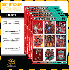 Sticker Dán Ô Tô, Xe Máy, Xe Điện, Xe Đạp, Mũ Bảo Hiểm | Football FB-011 LIVERPOOL