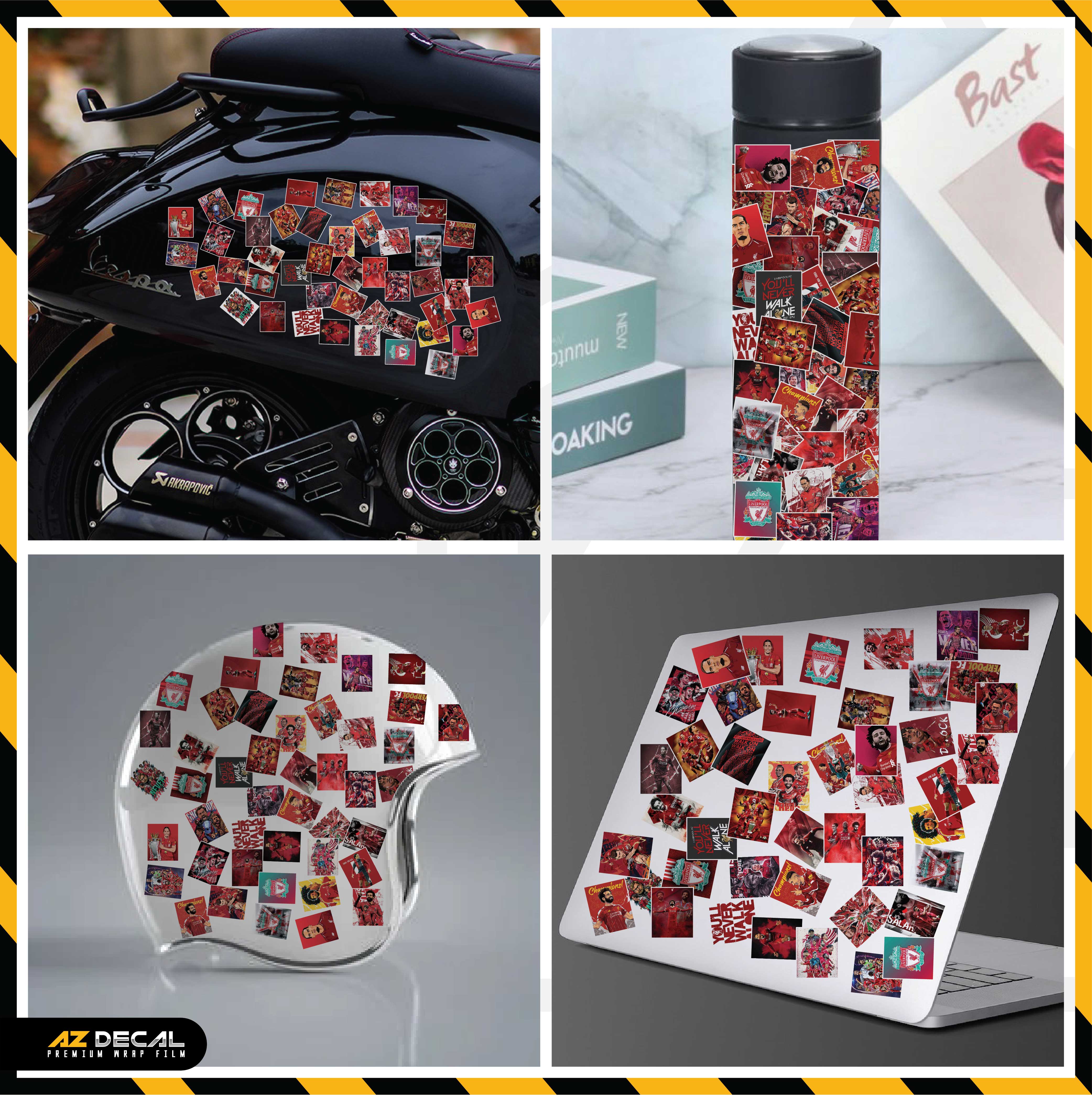 Sticker Dán Ô Tô, Xe Máy, Xe Điện, Xe Đạp, Mũ Bảo Hiểm | Football FB-011 LIVERPOOL