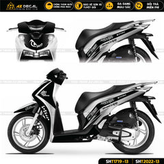 Dán decal xe SH 2017 - 2019 và SH 2020 - 2023 đen trắng