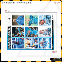 Sticker Dán Ô Tô, Xe Máy, Xe Điện, Xe Đạp, Mũ Bảo Hiểm | Football FB-017 HAALAND