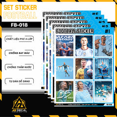 Sticker Dán Ô Tô, Xe Máy, Xe Điện, Xe Đạp, Mũ Bảo Hiểm | Football FB-018 HAALAND