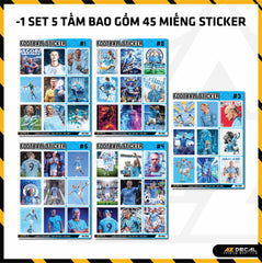 Sticker Dán Ô Tô, Xe Máy, Xe Điện, Xe Đạp, Mũ Bảo Hiểm | Football FB-018 HAALAND