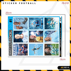 Sticker Dán Ô Tô, Xe Máy, Xe Điện, Xe Đạp, Mũ Bảo Hiểm | Football FB-018 HAALAND