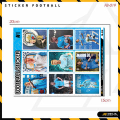 Sticker Dán Ô Tô, Xe Máy, Xe Điện, Xe Đạp, Mũ Bảo Hiểm | Football FB-019 KEVIN DB