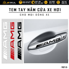 Tem dán tay nắm cửa xe ô tô mẫu AMG