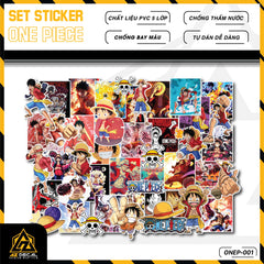 Sticker Dán Ô Tô, Xe Máy, Xe Điện, Xe Đạp, Mũ Bảo Hiểm | One Piece - ONEP001