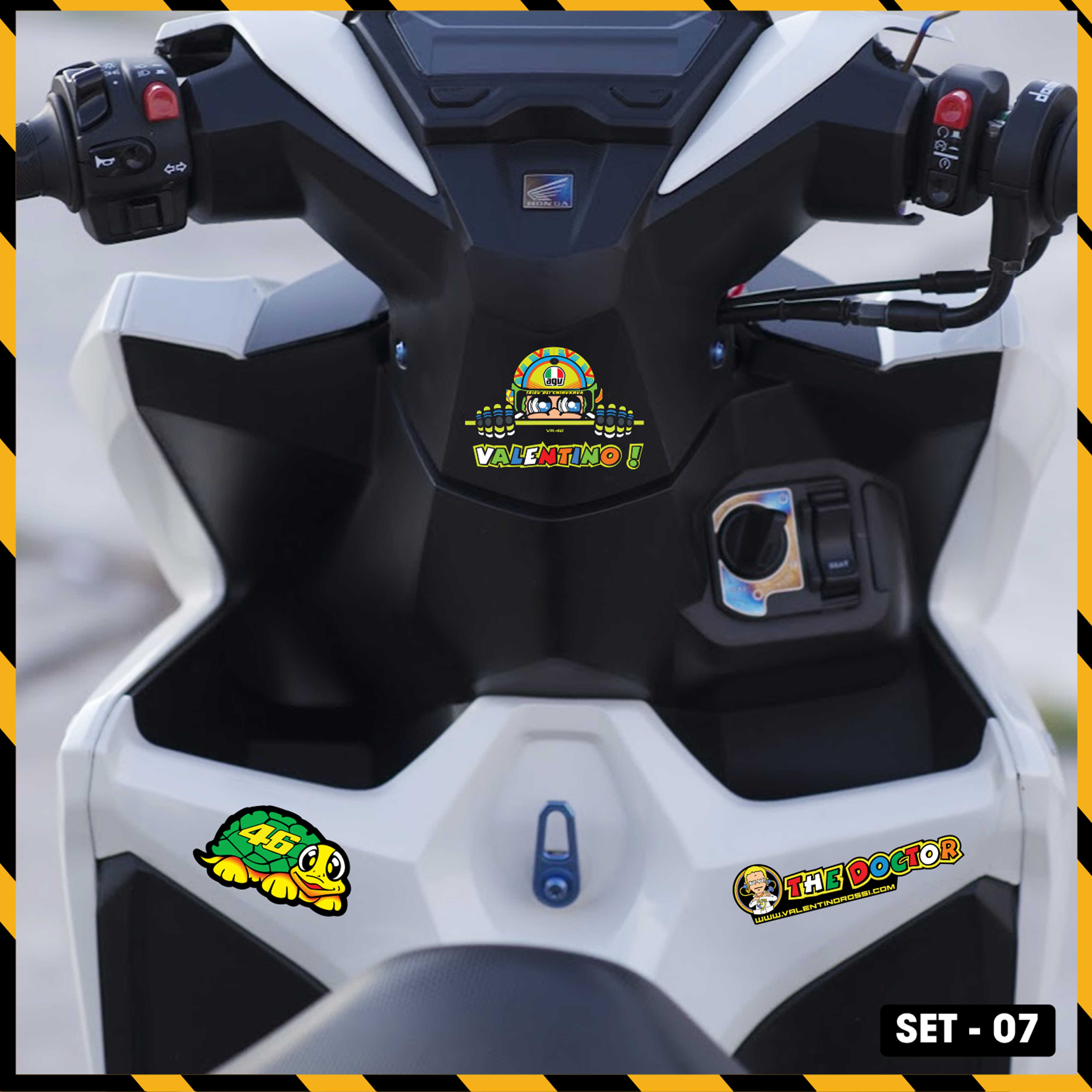 Sticker Dán Xe Máy, Xe Điện, Xe Đạp, Mũ Bảo Hiểm | SET-07