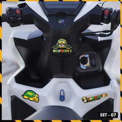 Sticker Dán Xe Máy, Xe Điện, Xe Đạp, Mũ Bảo Hiểm | SET-07