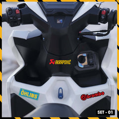 Sticker Dán Xe Máy, Xe Điện, Xe Đạp, Mũ Bảo Hiểm | SET-01