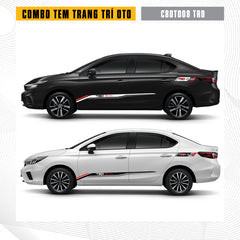 Decal dán trang trí xe phong cách TRD