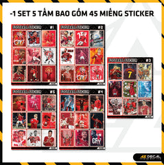 Sticker Dán Ô Tô, Xe Máy, Xe Điện, Xe Đạp, Mũ Bảo Hiểm | Football FB-001 CR7