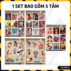 Sticker Dán Ô Tô, Xe Máy, Xe Điện, Xe Đạp, Mũ Bảo Hiểm | One Piece - ONEP001