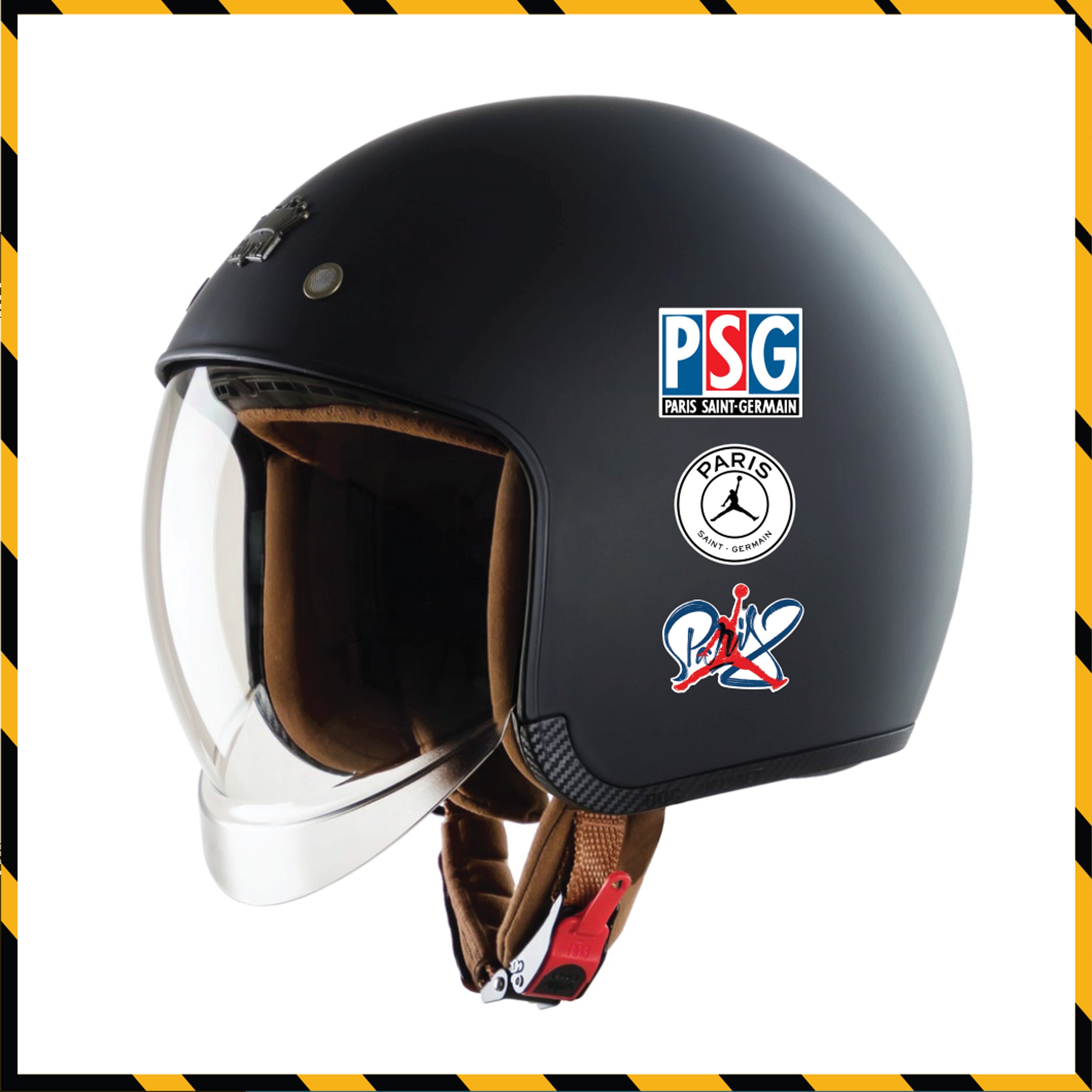 Sticker Dán Xe Máy, Xe Điện, Xe Đạp, Mũ Bảo Hiểm | Bóng Đá - Paris Saint - Germain
