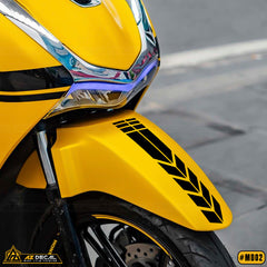 Tem trang trí xe dán dè trước xe máy, xe điện