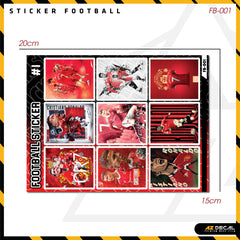 Sticker Dán Ô Tô, Xe Máy, Xe Điện, Xe Đạp, Mũ Bảo Hiểm | Football FB-001 CR7
