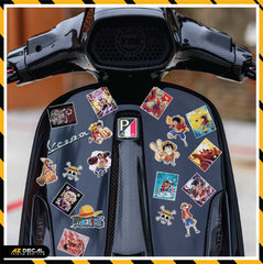 Sticker Dán Ô Tô, Xe Máy, Xe Điện, Xe Đạp, Mũ Bảo Hiểm | One Piece - ONEP001