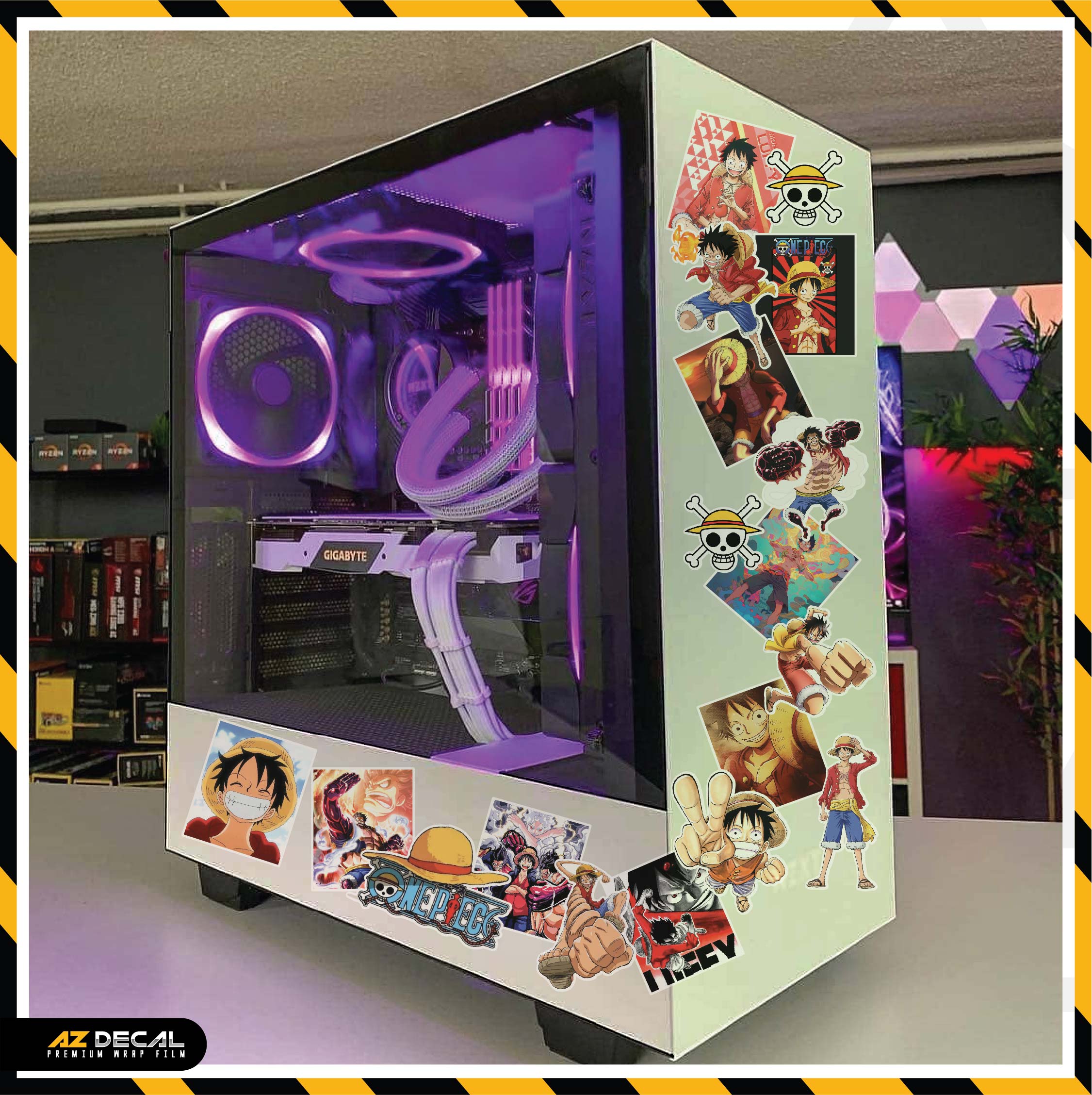 Sticker Dán Ô Tô, Xe Máy, Xe Điện, Xe Đạp, Mũ Bảo Hiểm | One Piece - ONEP001