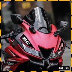 Sticker Dán Xe Máy, Xe Điện, Xe Đạp, Mũ Bảo Hiểm | SET-04