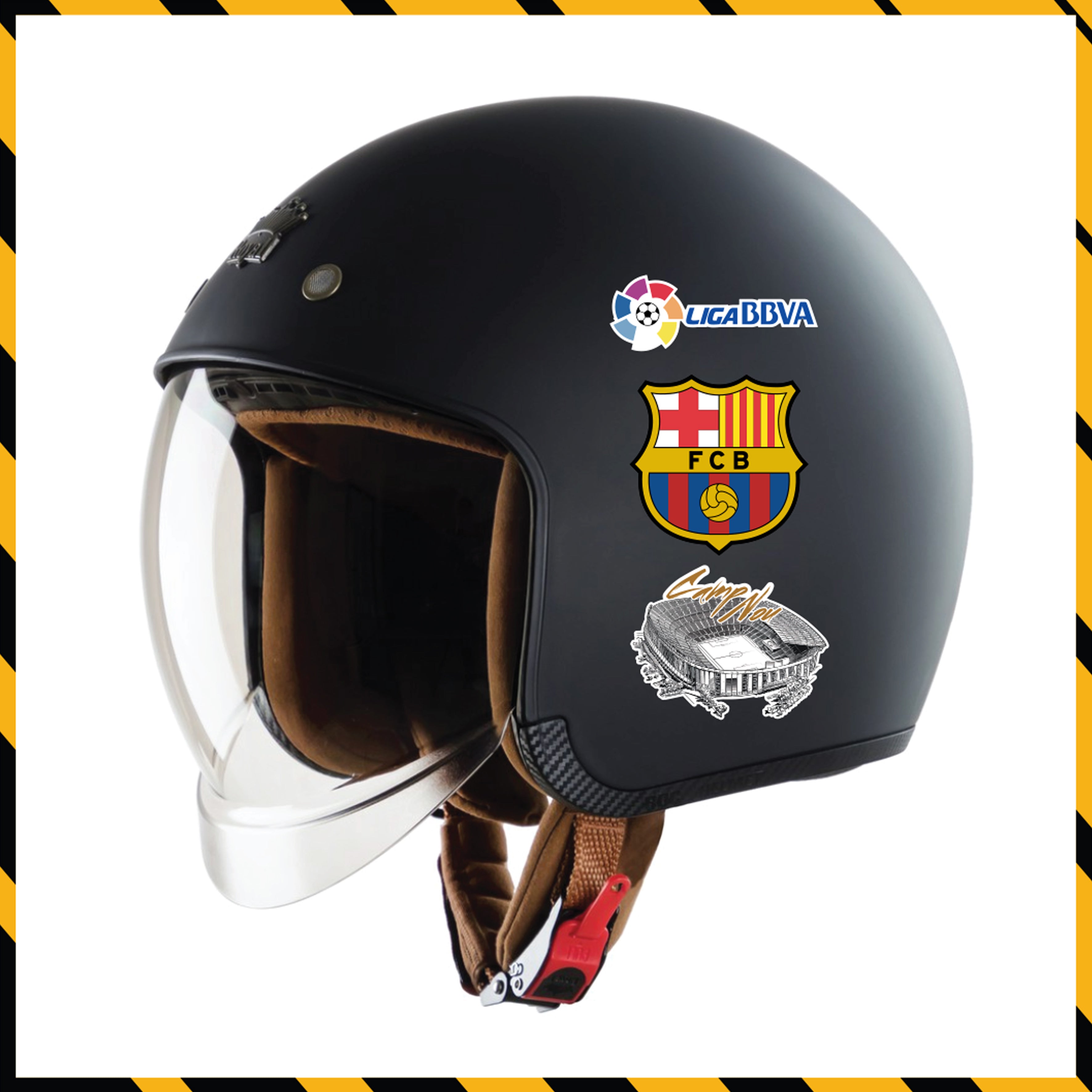 Sticker Dán Xe Máy, Xe Điện, Xe Đạp, Mũ Bảo Hiểm | Bóng Đá - Barcelona