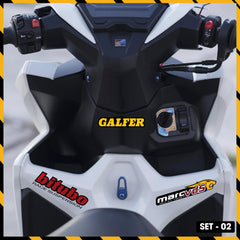 Sticker Dán Xe Máy, Xe Điện, Xe Đạp, Mũ Bảo Hiểm | SET-02