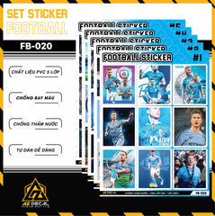 Sticker Dán Ô Tô, Xe Máy, Xe Điện, Xe Đạp, Mũ Bảo Hiểm | Football FB-020 KEVIN DB
