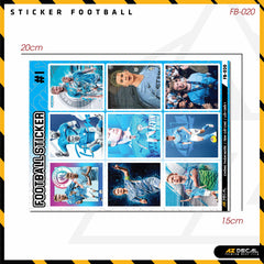 Sticker Dán Ô Tô, Xe Máy, Xe Điện, Xe Đạp, Mũ Bảo Hiểm | Football FB-020 KEVIN DB
