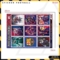 Sticker Dán Ô Tô, Xe Máy, Xe Điện, Xe Đạp, Mũ Bảo Hiểm | Football FB-023 BARCA
