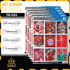 Sticker Dán Ô Tô, Xe Máy, Xe Điện, Xe Đạp, Mũ Bảo Hiểm | Football FB-024 BAYERN