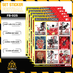 Sticker Dán Ô Tô, Xe Máy, Xe Điện, Xe Đạp, Mũ Bảo Hiểm | Football FB-025 VIETNAM