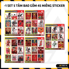 Sticker Dán Ô Tô, Xe Máy, Xe Điện, Xe Đạp, Mũ Bảo Hiểm | Football FB-025 VIETNAM