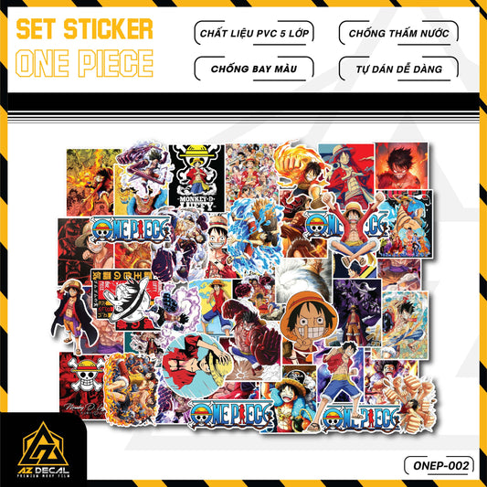 Sticker Dán Ô Tô, Xe Máy, Xe Điện, Xe Đạp, Mũ Bảo Hiểm | One Piece - ONEP002