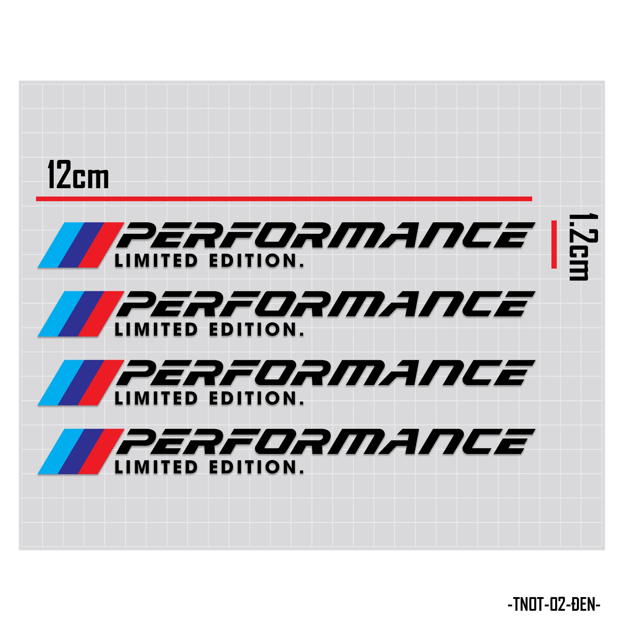 Decal dán tay nắm cửa xe ô tô mẫu Performance đen