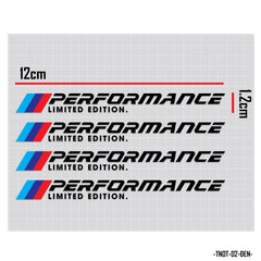 Decal dán tay nắm cửa xe ô tô mẫu Performance đen