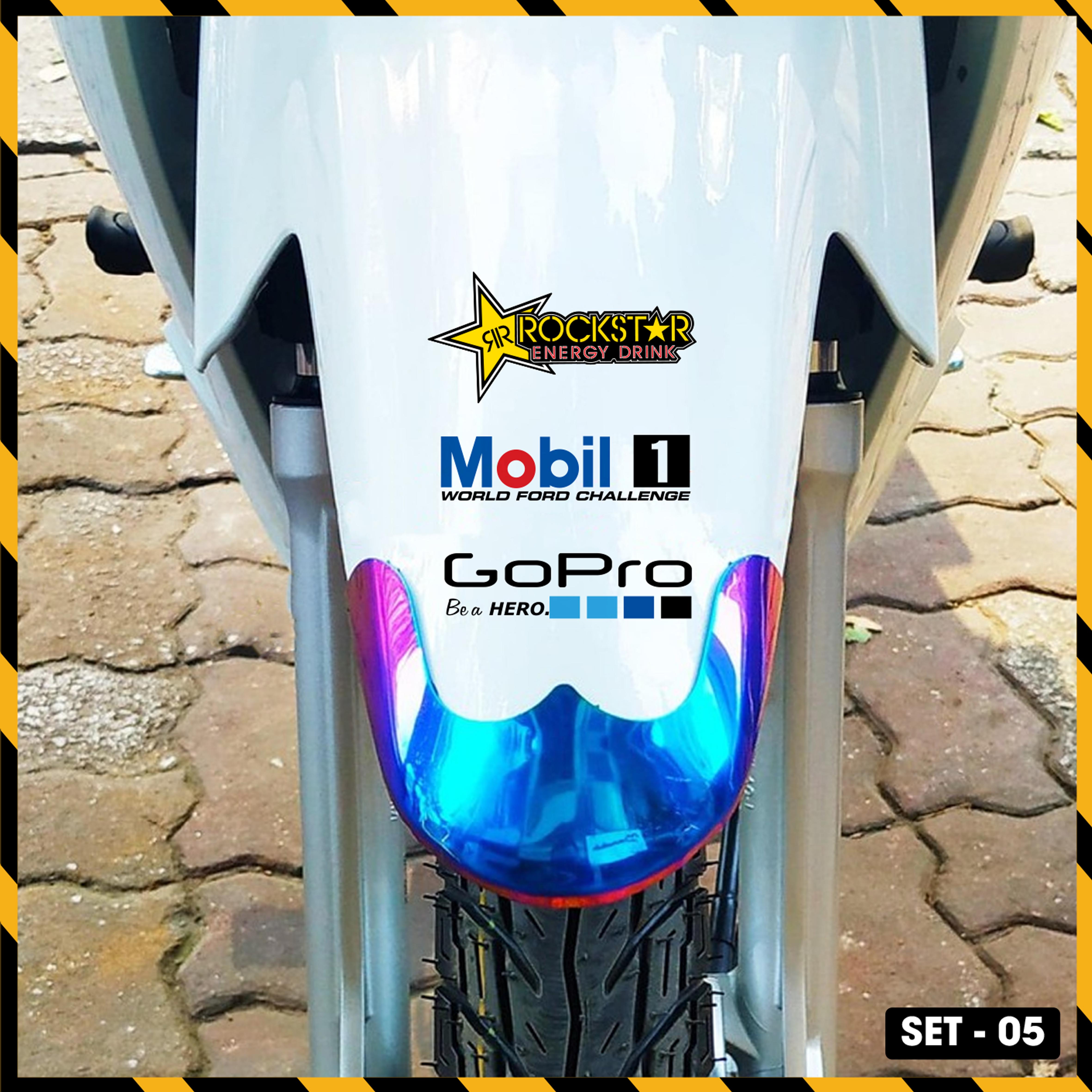 Sticker Dán Xe Máy, Xe Điện, Xe Đạp, Mũ Bảo Hiểm | SET-05