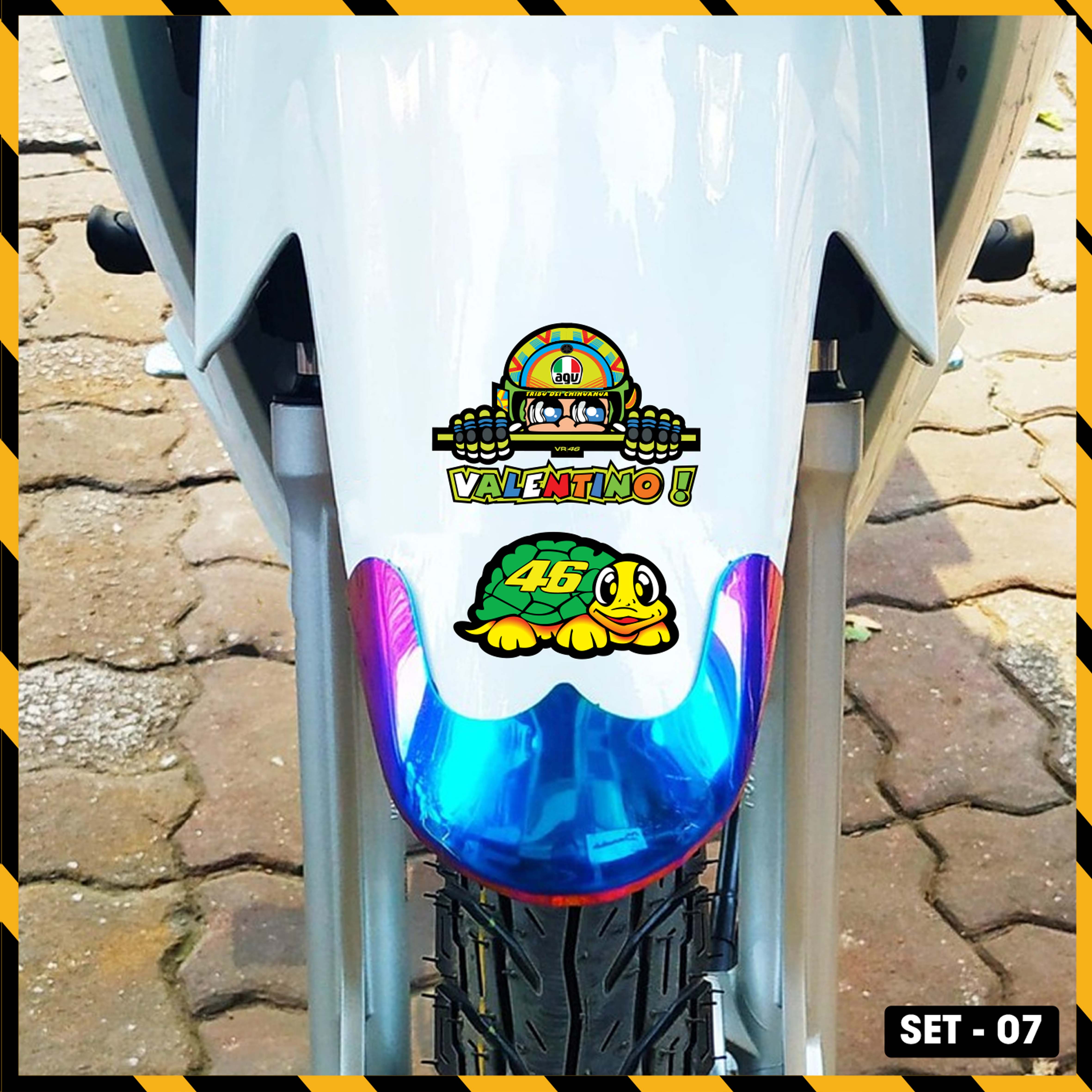 Sticker Dán Xe Máy, Xe Điện, Xe Đạp, Mũ Bảo Hiểm | SET-07