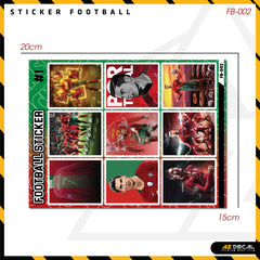 Sticker Dán Ô Tô, Xe Máy, Xe Điện, Xe Đạp, Mũ Bảo Hiểm | Football FB-002 CR7