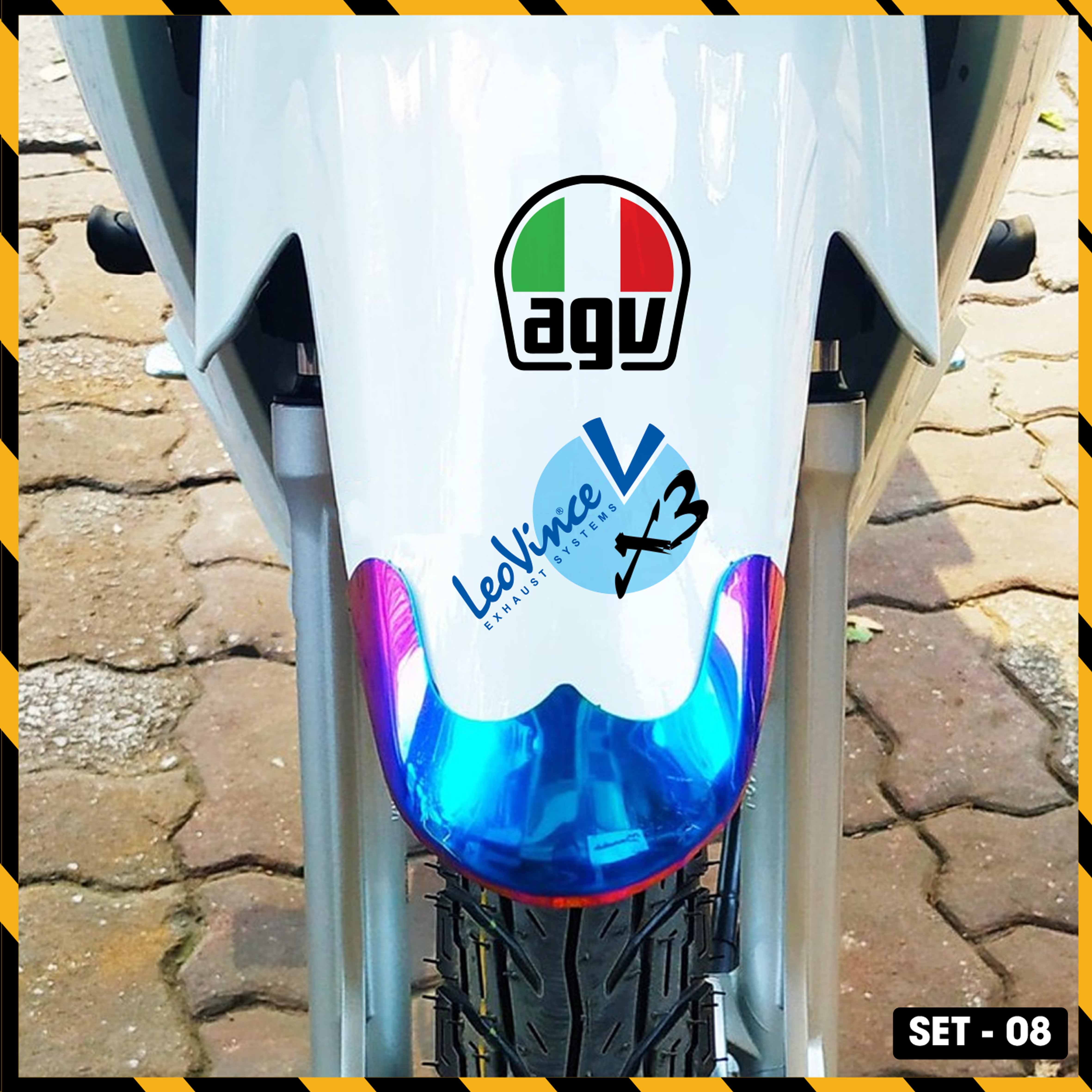 Sticker Dán Xe Máy, Xe Điện, Xe Đạp, Mũ Bảo Hiểm | SET-08