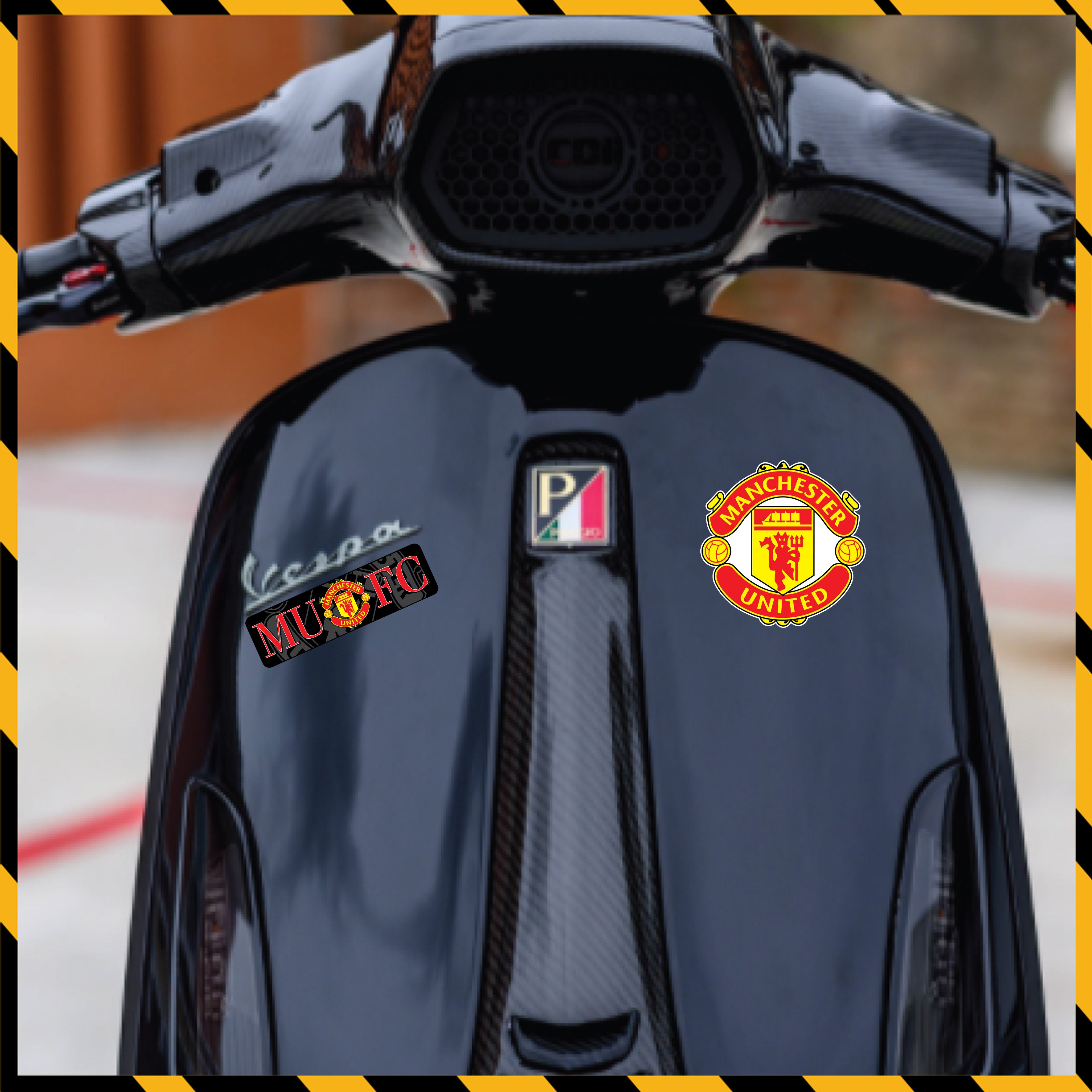 Sticker Dán Xe Máy, Xe Điện, Xe Đạp, Mũ Bảo Hiểm | Bóng Đá - Manchester United MU2