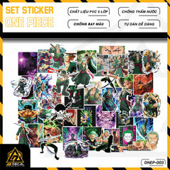 Sticker Dán Ô Tô, Xe Máy, Xe Điện, Xe Đạp, Mũ Bảo Hiểm | One Piece - ONEP003