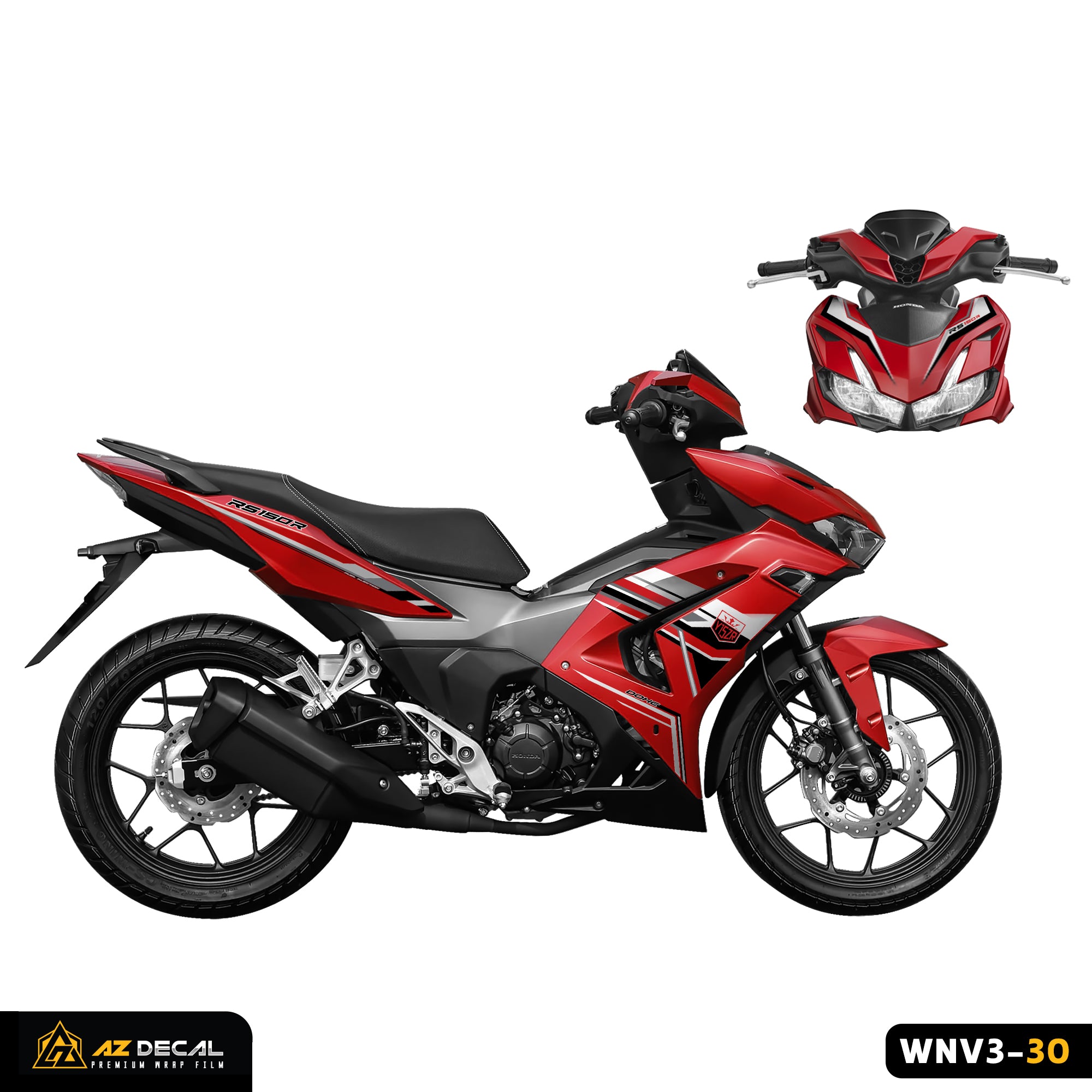 Decal dán xe Winner X v3 đỏ đẹp