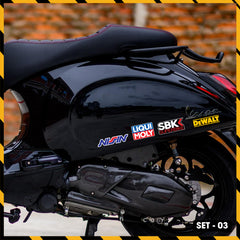 Sticker Dán Xe Máy, Xe Điện, Xe Đạp, Mũ Bảo Hiểm | SET-03