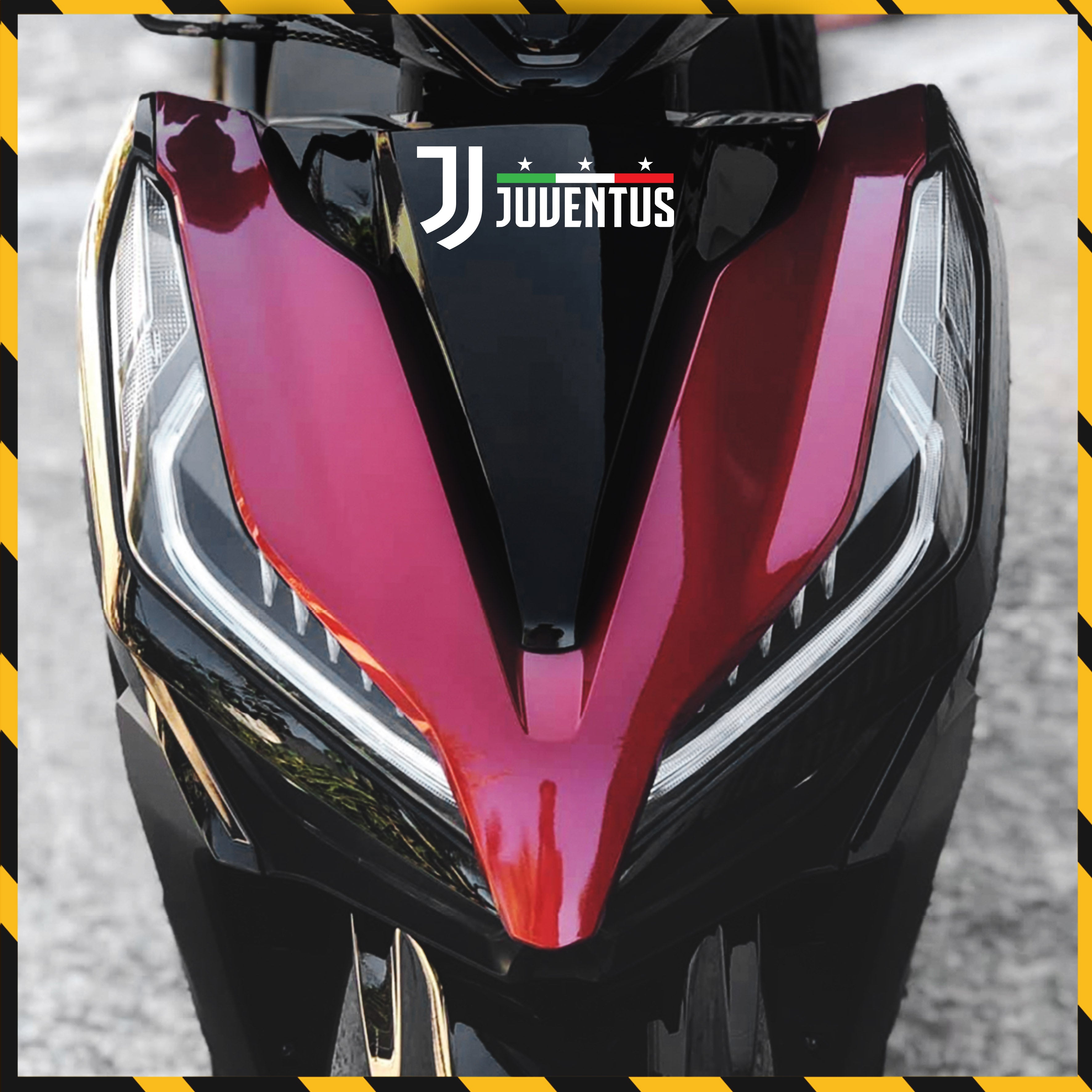 Sticker Dán Xe Máy, Xe Điện, Xe Đạp, Mũ Bảo Hiểm | Bóng Đá - Juventus