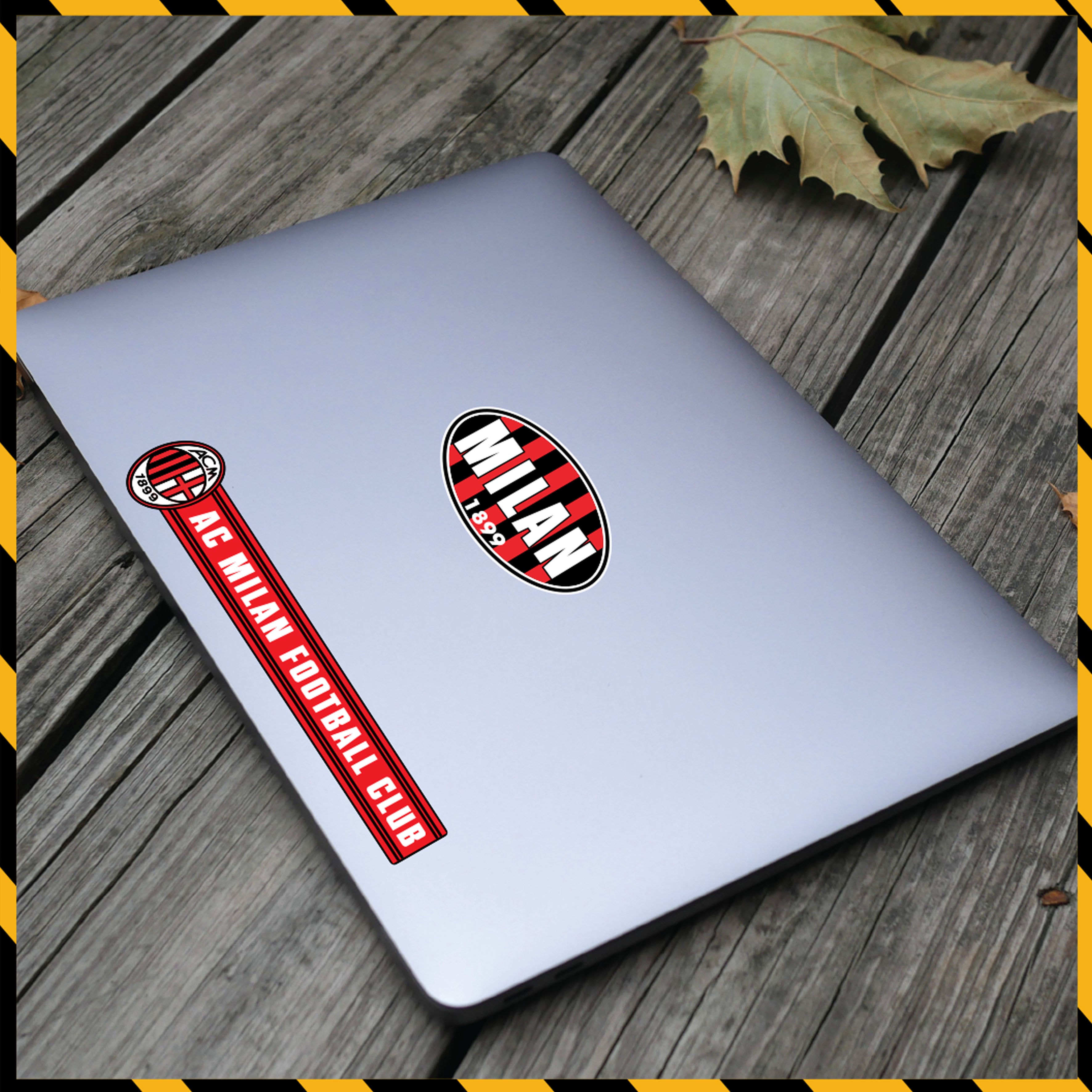 Sticker Dán Xe Máy, Xe Điện, Xe Đạp, Mũ Bảo Hiểm | Bóng Đá - AC Milan