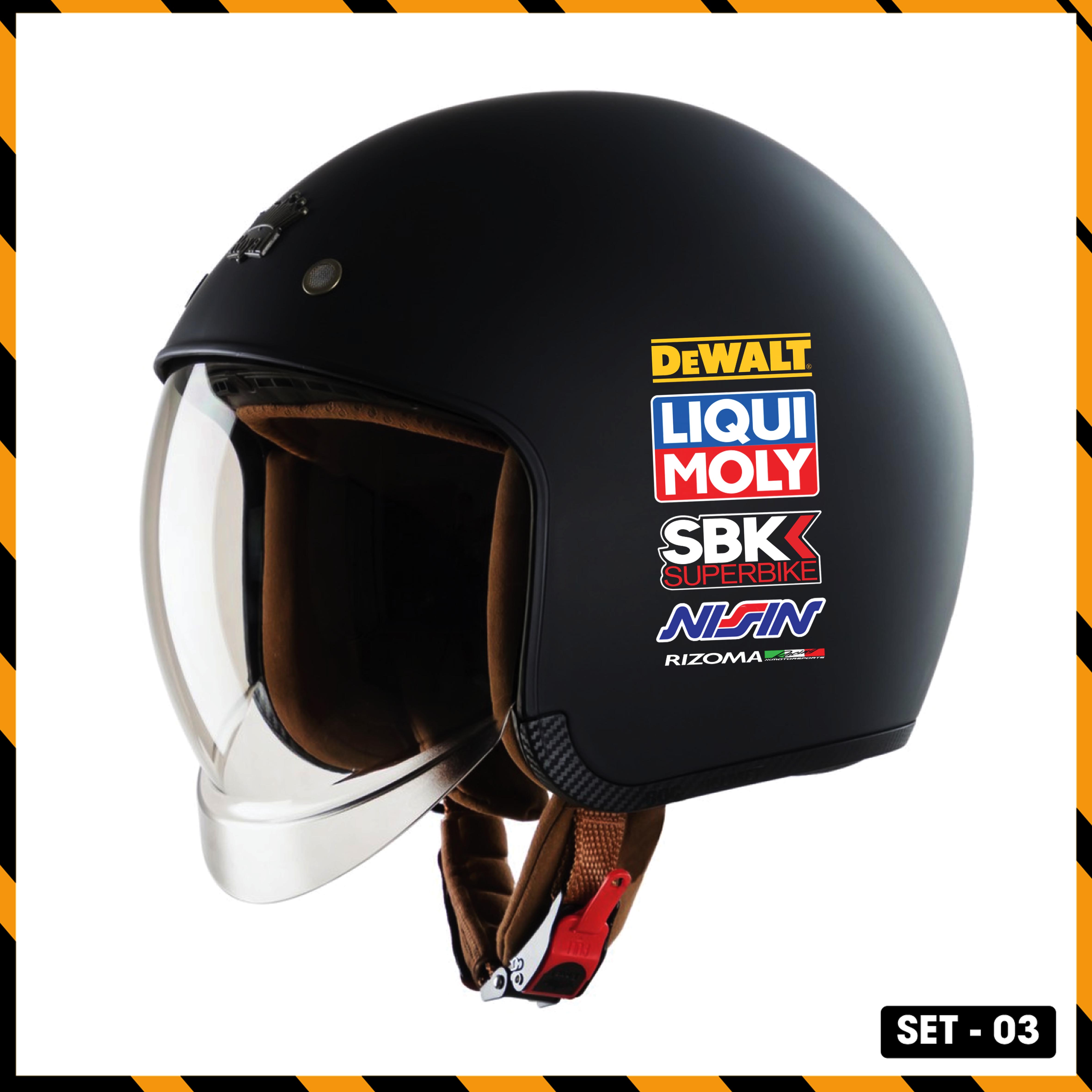 Sticker Dán Xe Máy, Xe Điện, Xe Đạp, Mũ Bảo Hiểm | SET-03