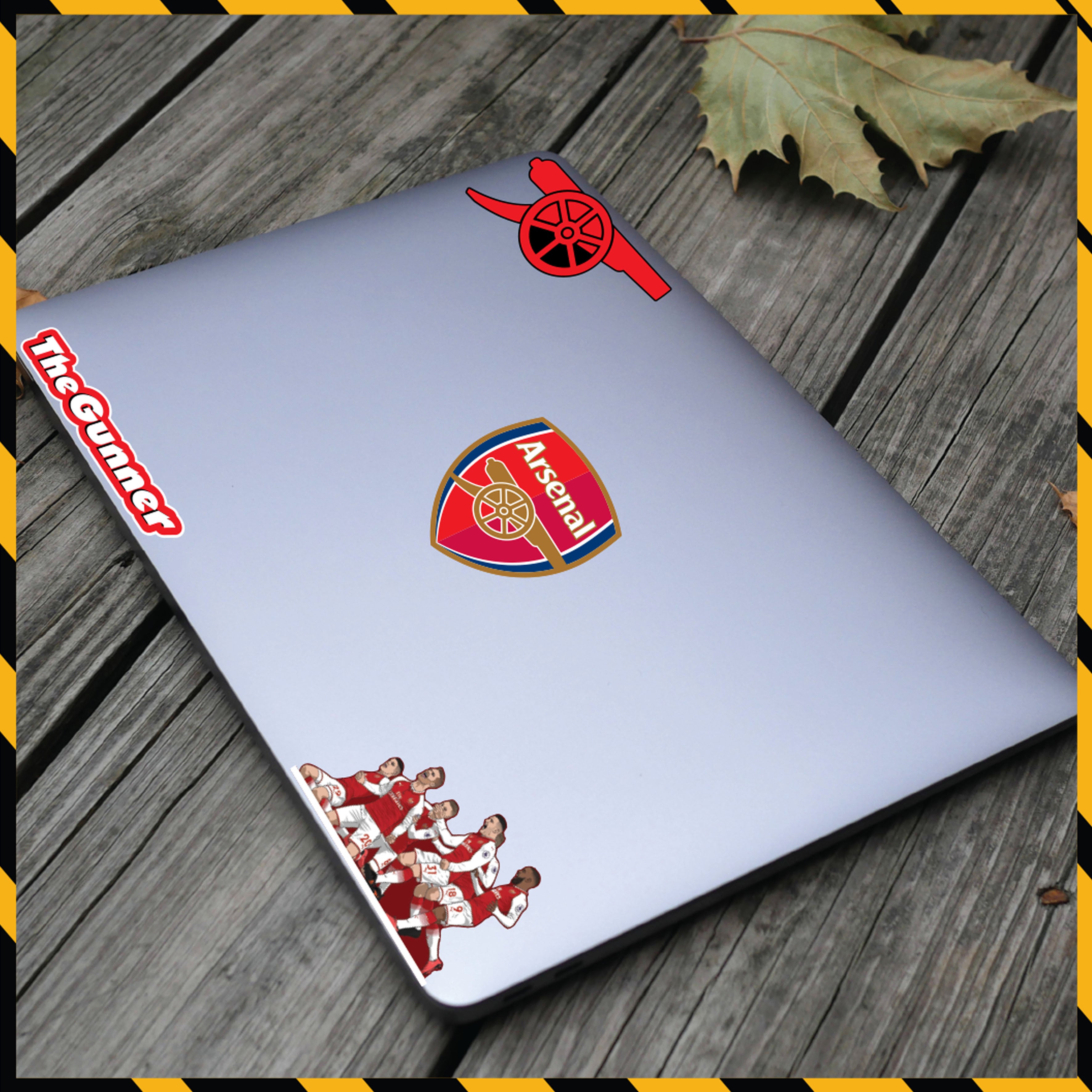 Sticker Dán Xe Máy, Xe Điện, Xe Đạp, Mũ Bảo Hiểm | Bóng Đá - Arsenal