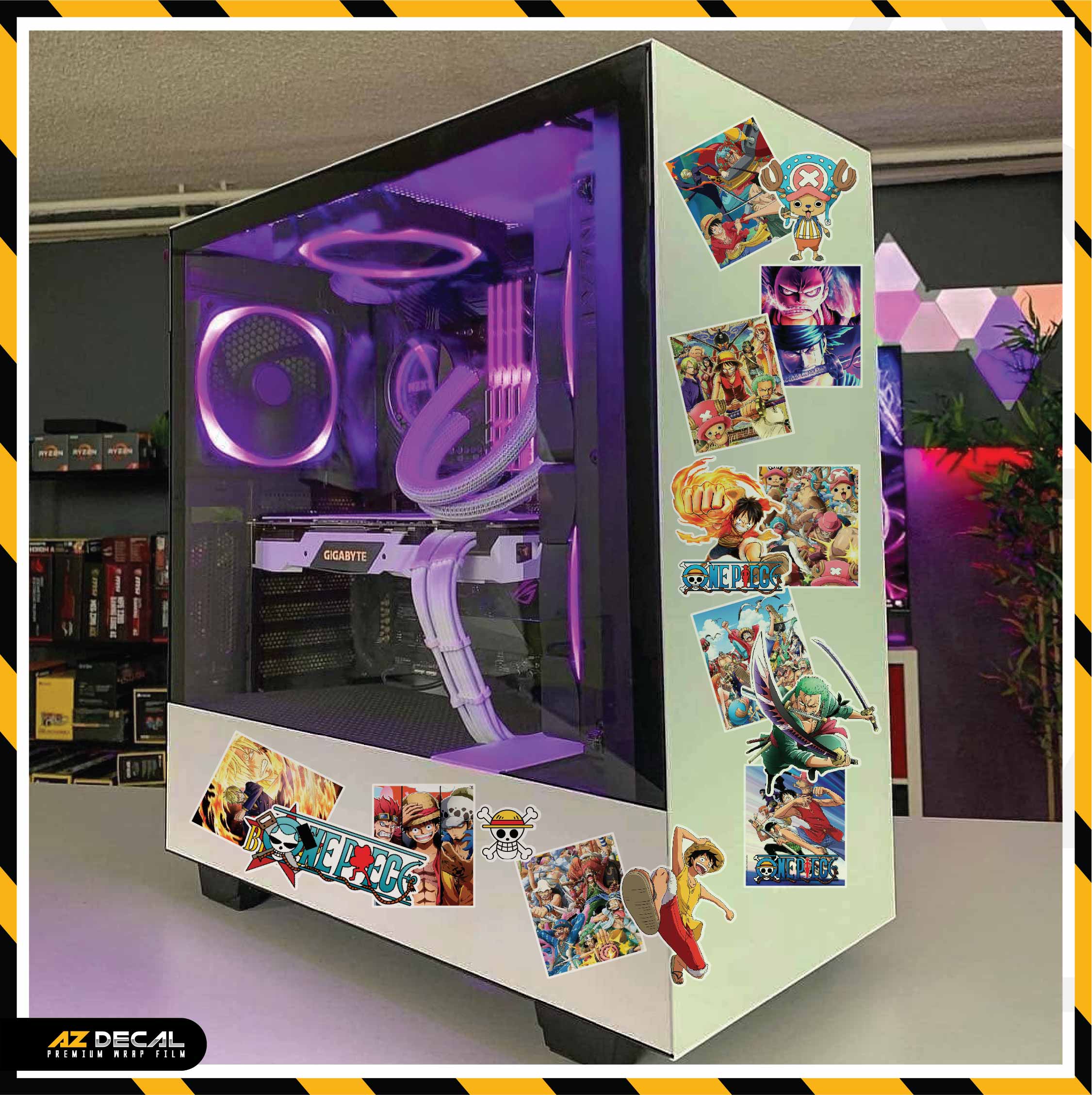 Sticker Dán Ô Tô, Xe Máy, Xe Điện, Xe Đạp, Mũ Bảo Hiểm | One Piece - ONEP004