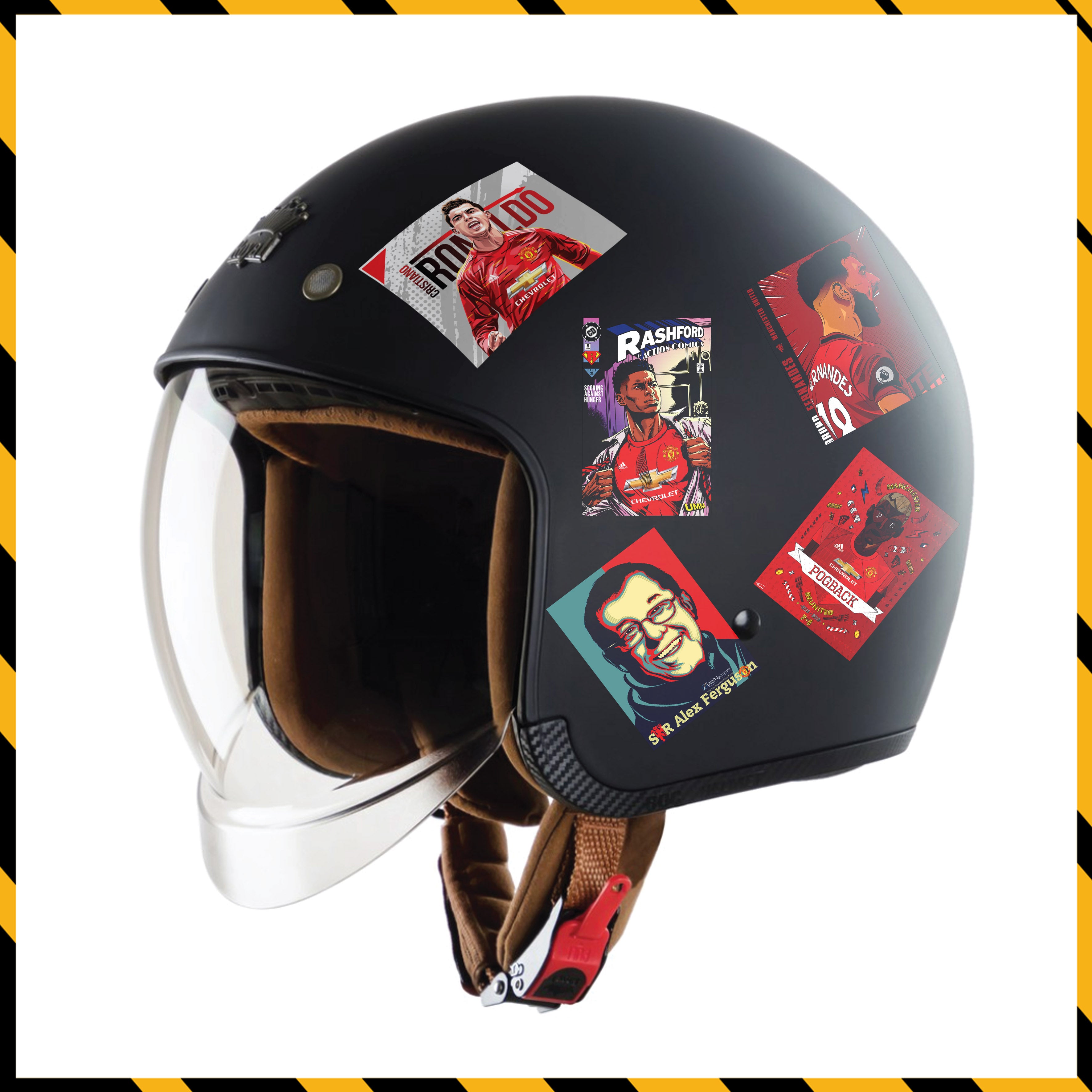 Sticker Dán Xe Máy, Xe Điện, Xe Đạp, Mũ Bảo Hiểm | Bóng Đá - Manchester United MU2