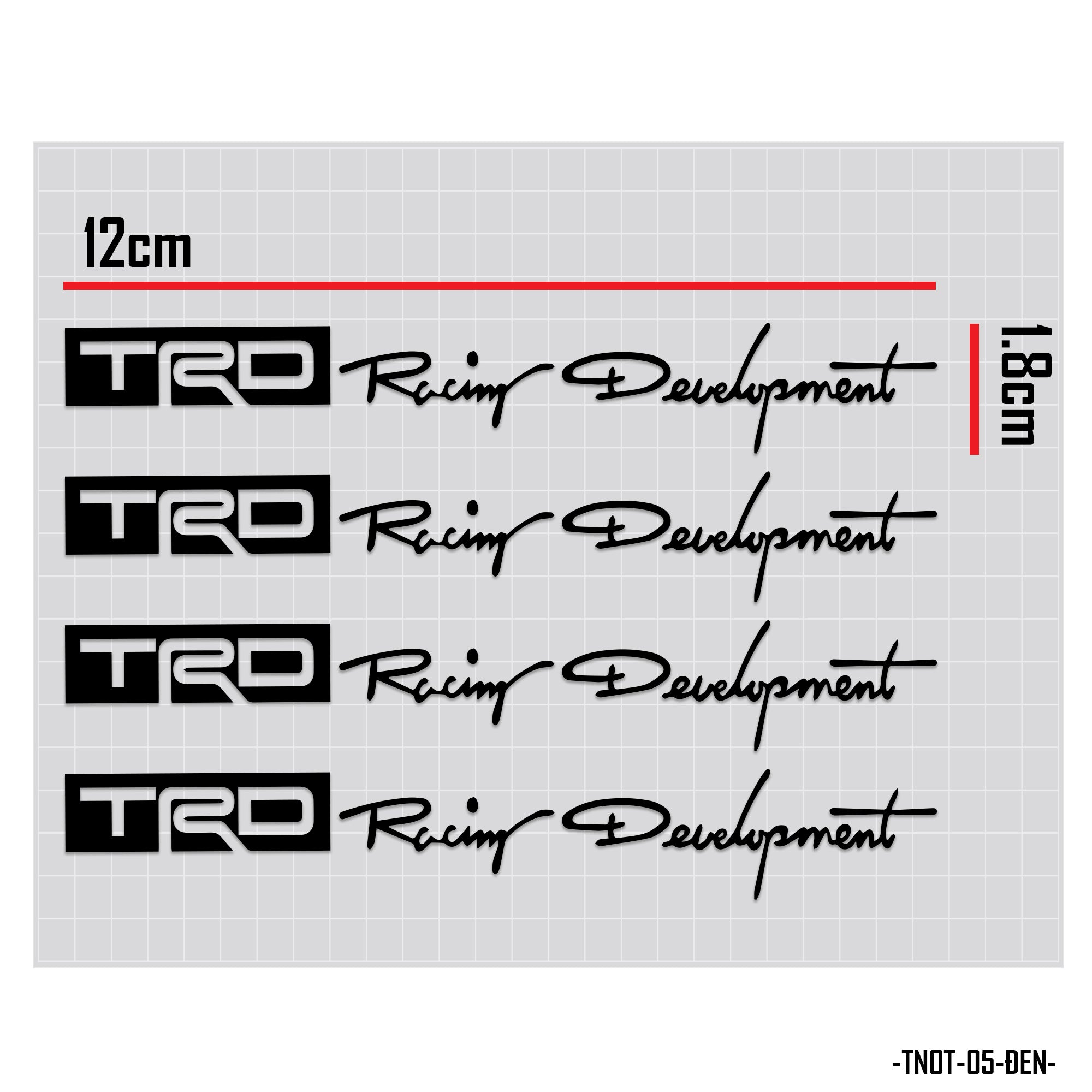 Mẫu tem dán tay nắm cửa ô tô đẹp TRD màu đen