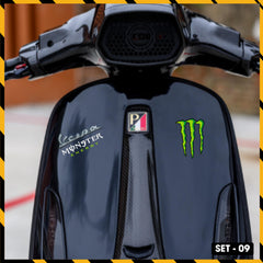 Sticker Dán Xe Máy, Xe Điện, Xe Đạp, Mũ Bảo Hiểm | SET-09