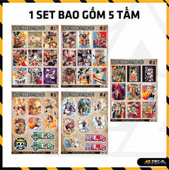 Sticker Dán Ô Tô, Xe Máy, Xe Điện, Xe Đạp, Mũ Bảo Hiểm | One Piece - ONEP005
